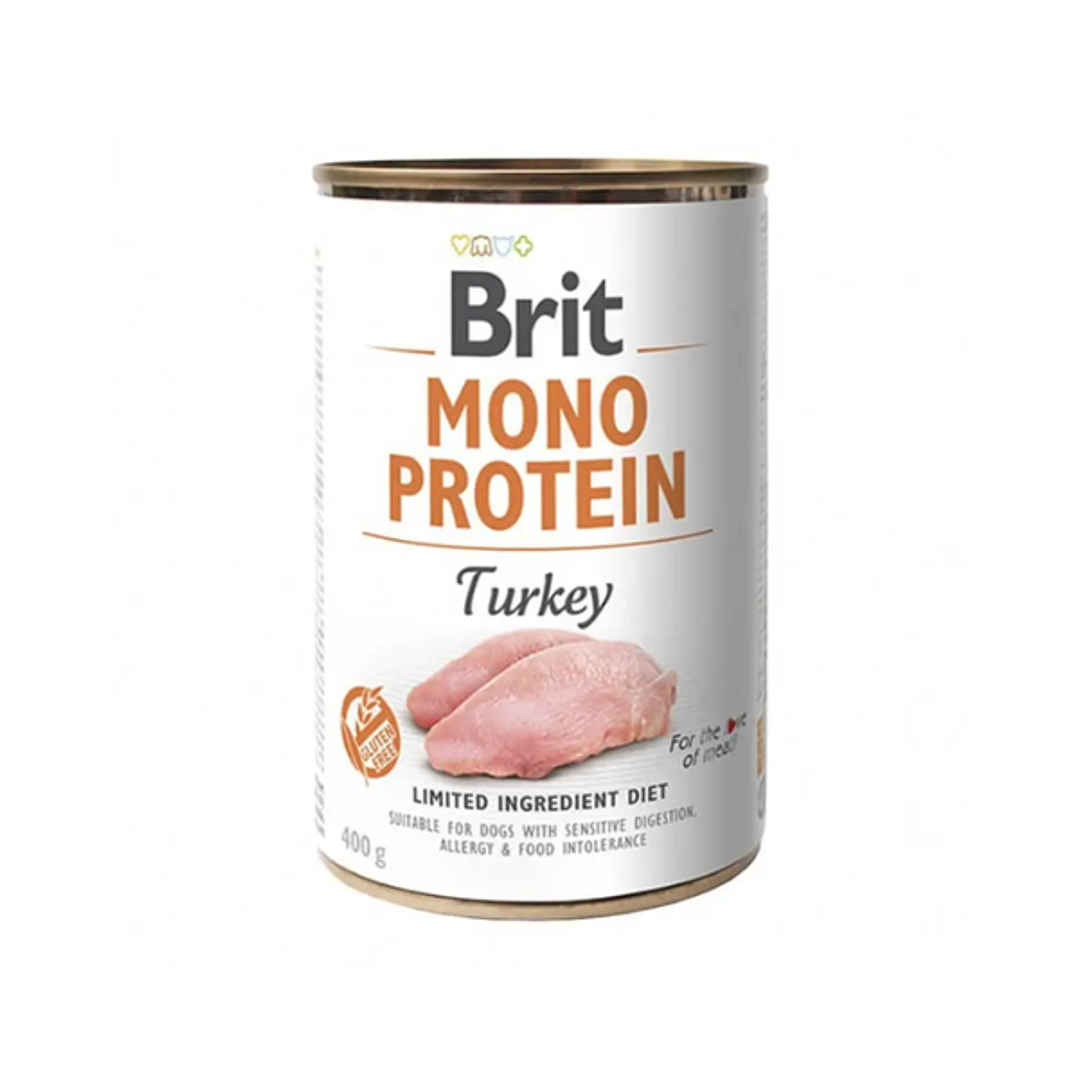 Lata Brit Mono Protein Turkey 400 gr. 1