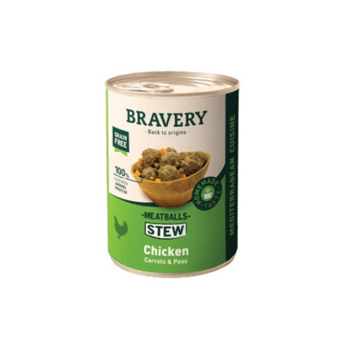 Lata Bravery Meatballs Stew Chicken Dog 415 gr.