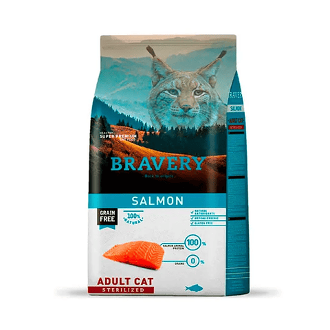 Bravery Salmon Adulto Sterilized 7kg comida gato