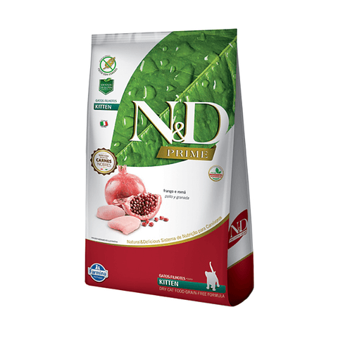 N&D Prime Feline Kitten Pollo y Granada 7.5 kg.