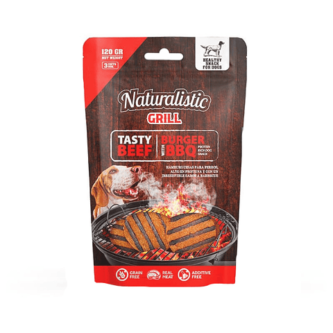 Snack Naturalistic Tasty beef – Hamburguesa de Vacuno c/BBQ