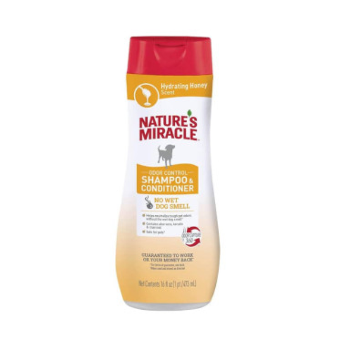 Shampoo y acondicionador Odor Control Miel 1