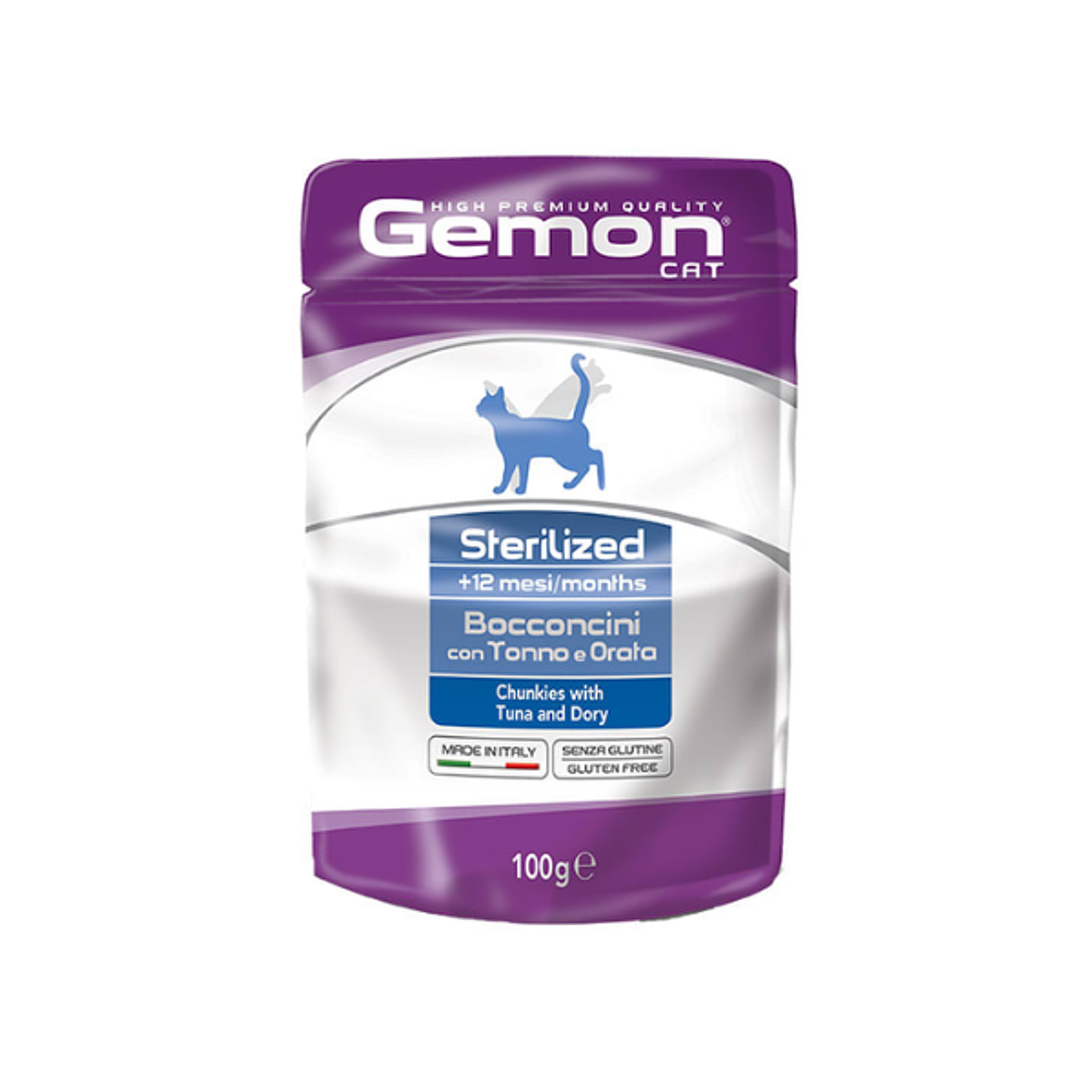 Gemon pouch gato esterilizado atún 100 gr. 1