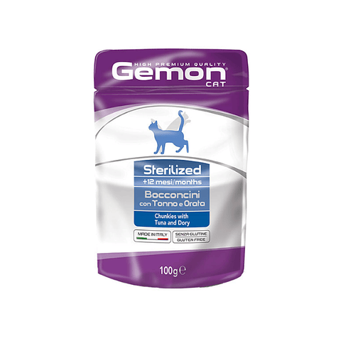 Gemon pouch gato esterilizado atún 100 gr.