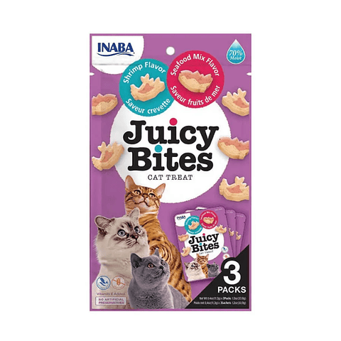 Snack Juicy Bites Camarón y Mariscos 3 un.