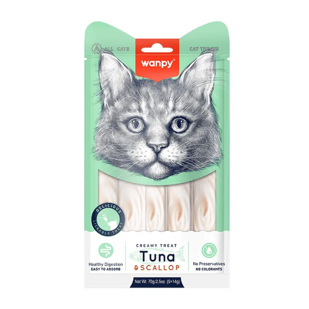 Snack Wanpy Creamy Atún y viera 5 tubos 1