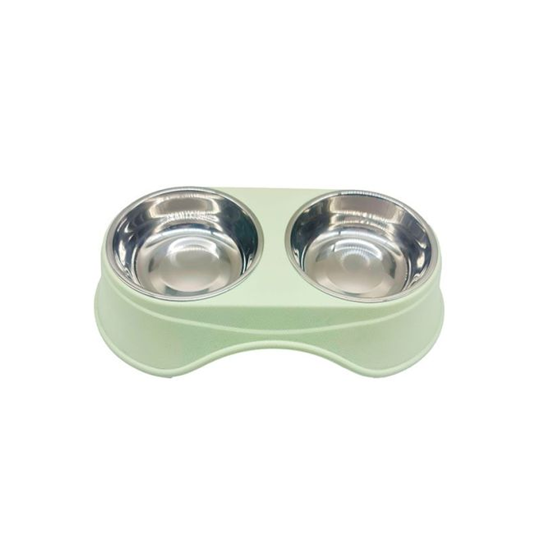 Plato doble acero inox en altura 2