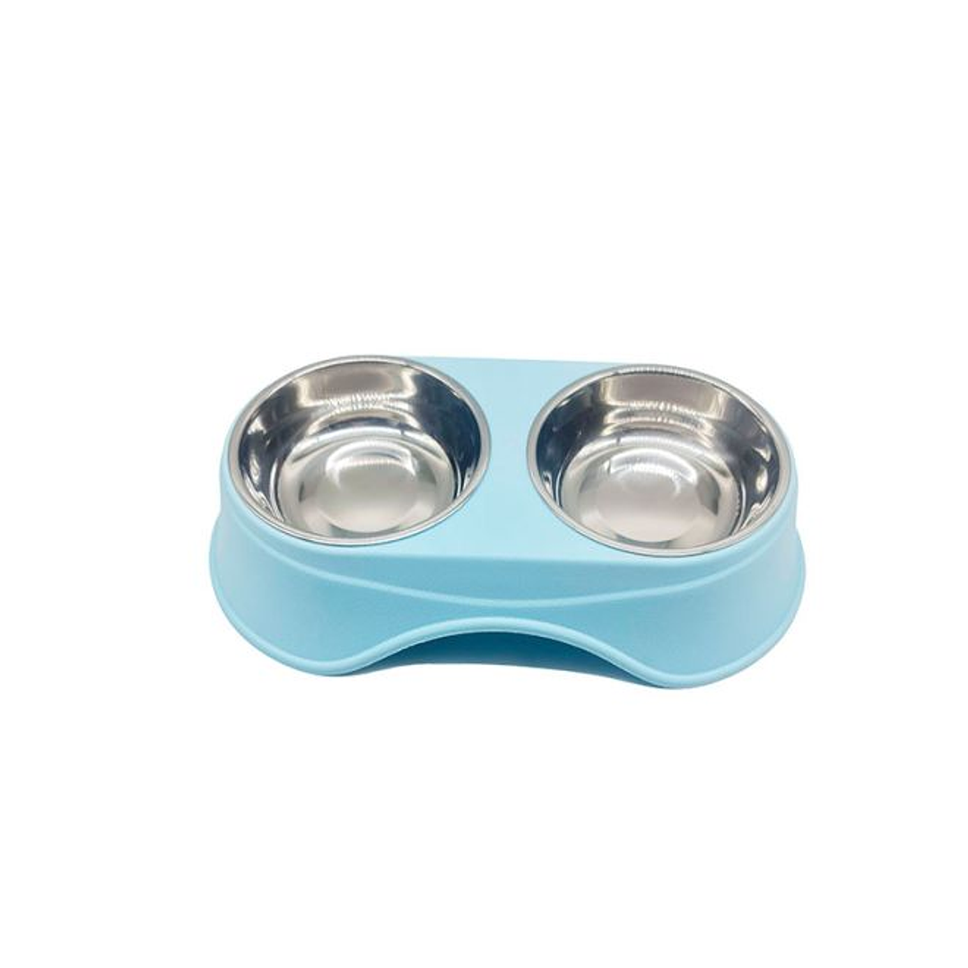 Plato doble acero inox en altura 3