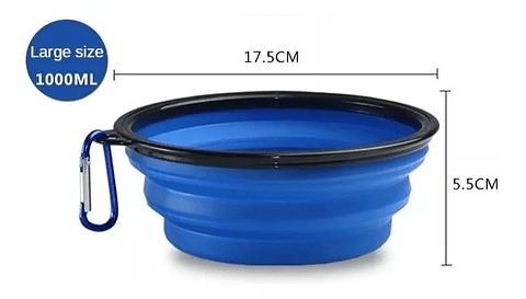 Plato de Goma Plegable Portátil