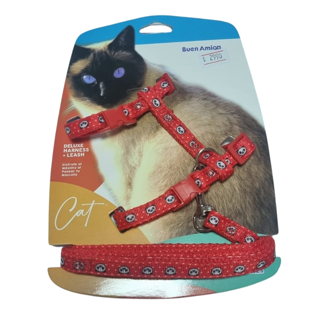 Arnés de gato + correa 1