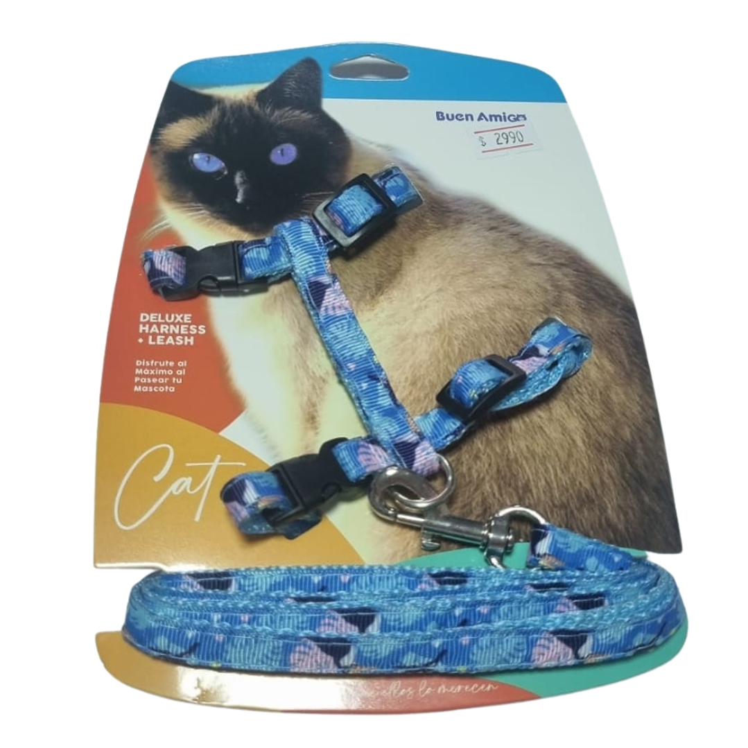 Arnés de gato + correa 3
