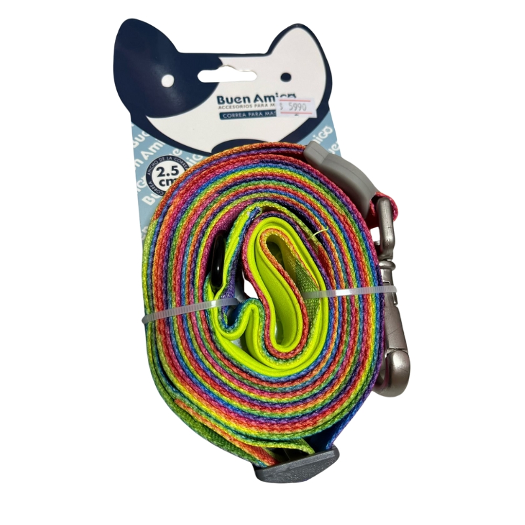 Correa Larga Diseño Arcoíris (2.5 cm x 3 metros) 1