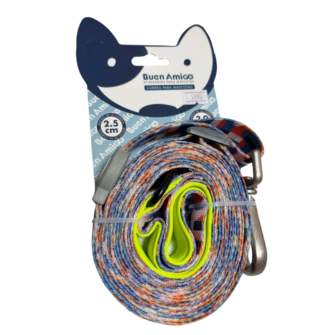 Correa Larga Diseño Naranjo (2.5 cm x 3 metros)  1