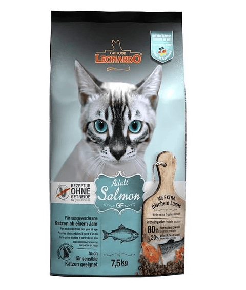 Leonardo gatos Adultos - Salmón GF 7.5 Kg.