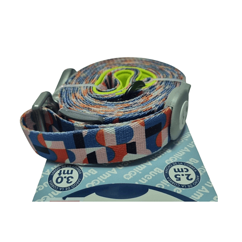 Correa Larga Diseño Naranjo (2.5 cm x 3 metros) 