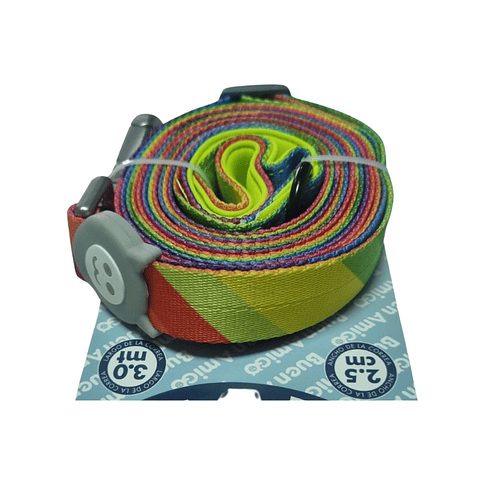 Correa Larga Diseño Arcoíris (2.5 cm x 3 metros)