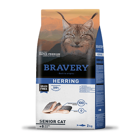 Bravery Herring gato Senior 2Kg
