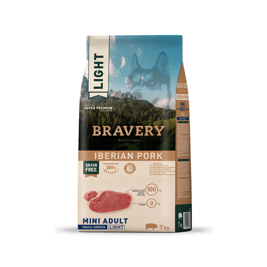 Bravery Iberian Pork Light Mini Adult 7 KG	 1