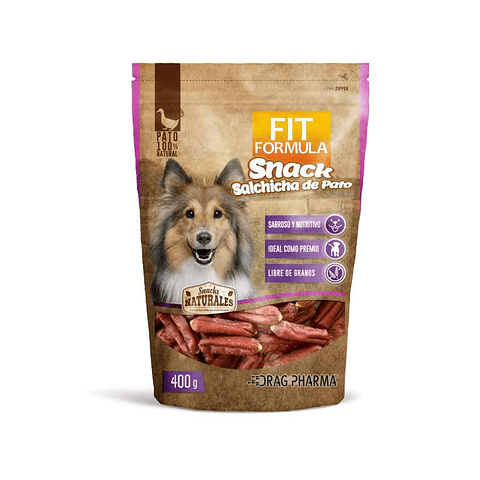 Fit snack salchicha de pato 400 GR