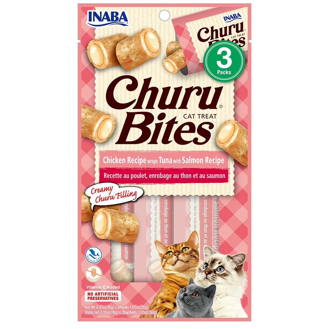 Churu Gatos - Churu Bites chicken wraps tuna with salmon 30 GR 1