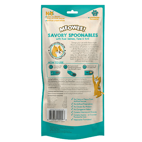 Meowee Spoon Atún, Salmón y Camarón