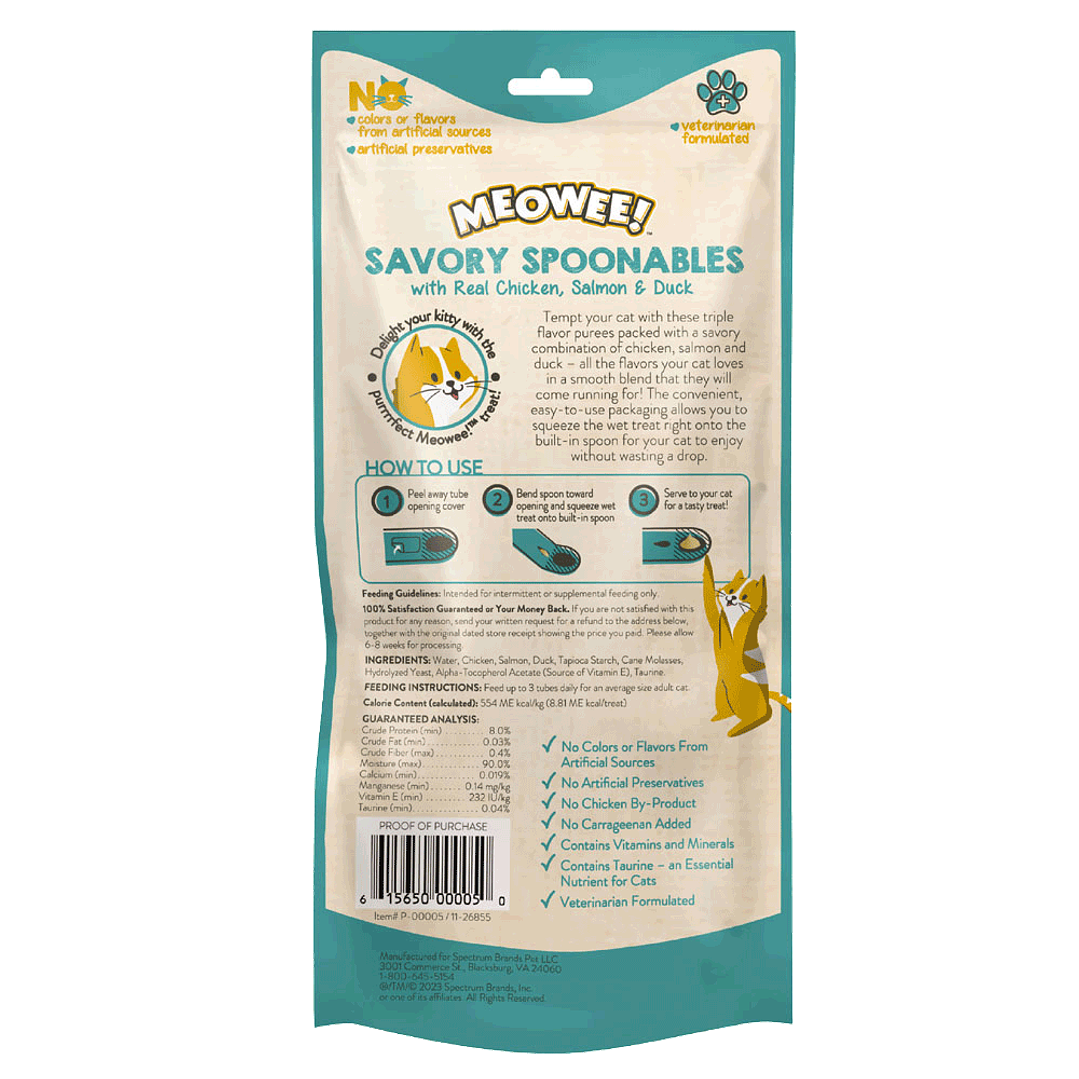 Meowee Spoon Pollo, Salmón y Pato 2