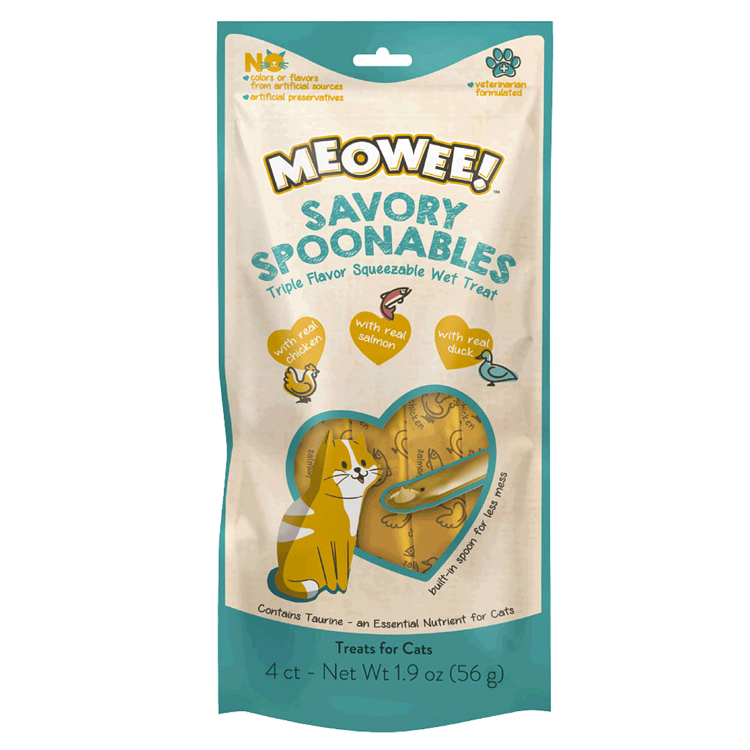 Meowee Spoon Pollo, Salmón y Pato 1