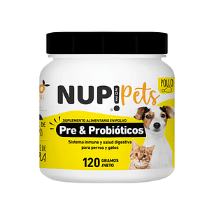 NUP! PETS PRE & PROBIOTICO POLLO (Perro y Gato)