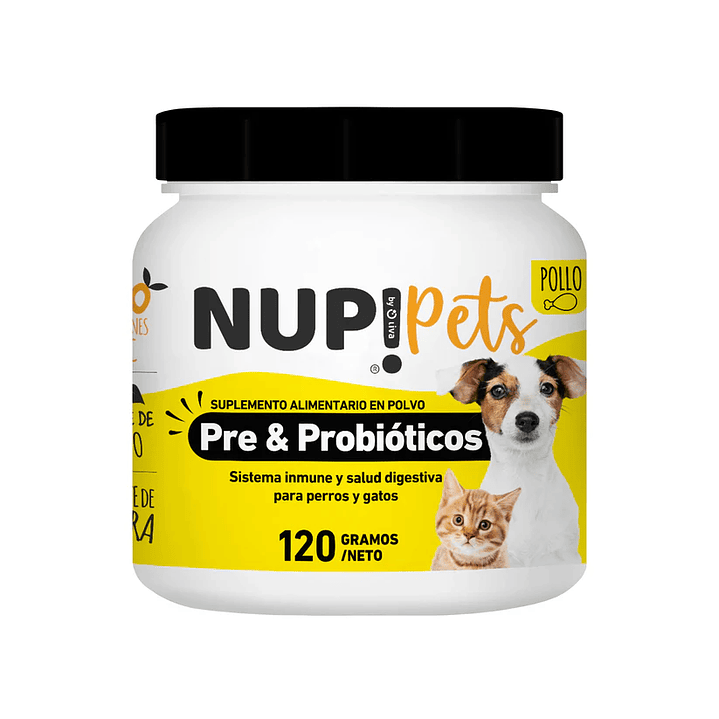 NUP! PETS PRE & PROBIOTICO POLLO (Perro y Gato)