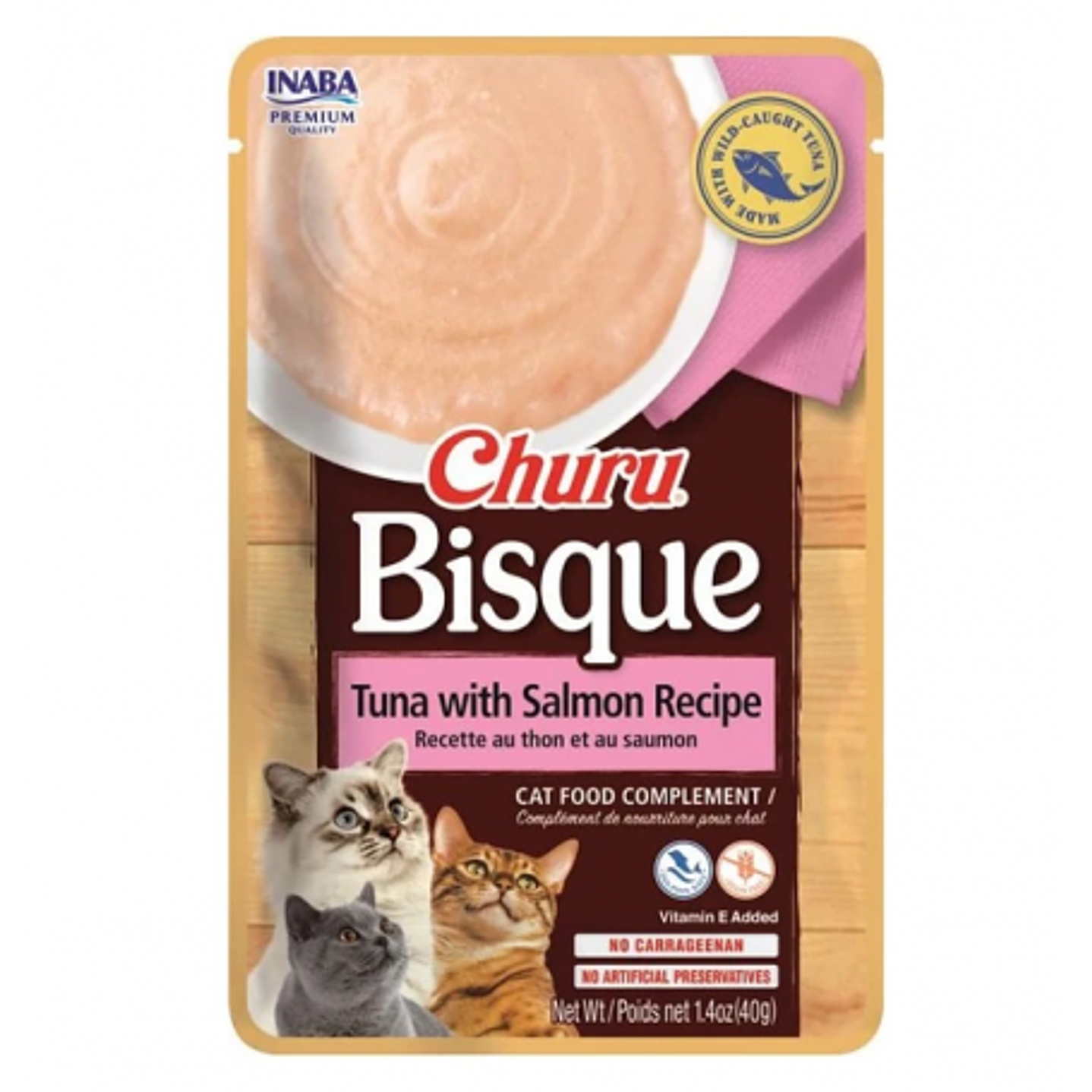 Churu Bisque Atún y Salmon 40g