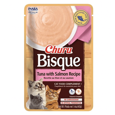 Churu Bisque Atún y Salmon 40g