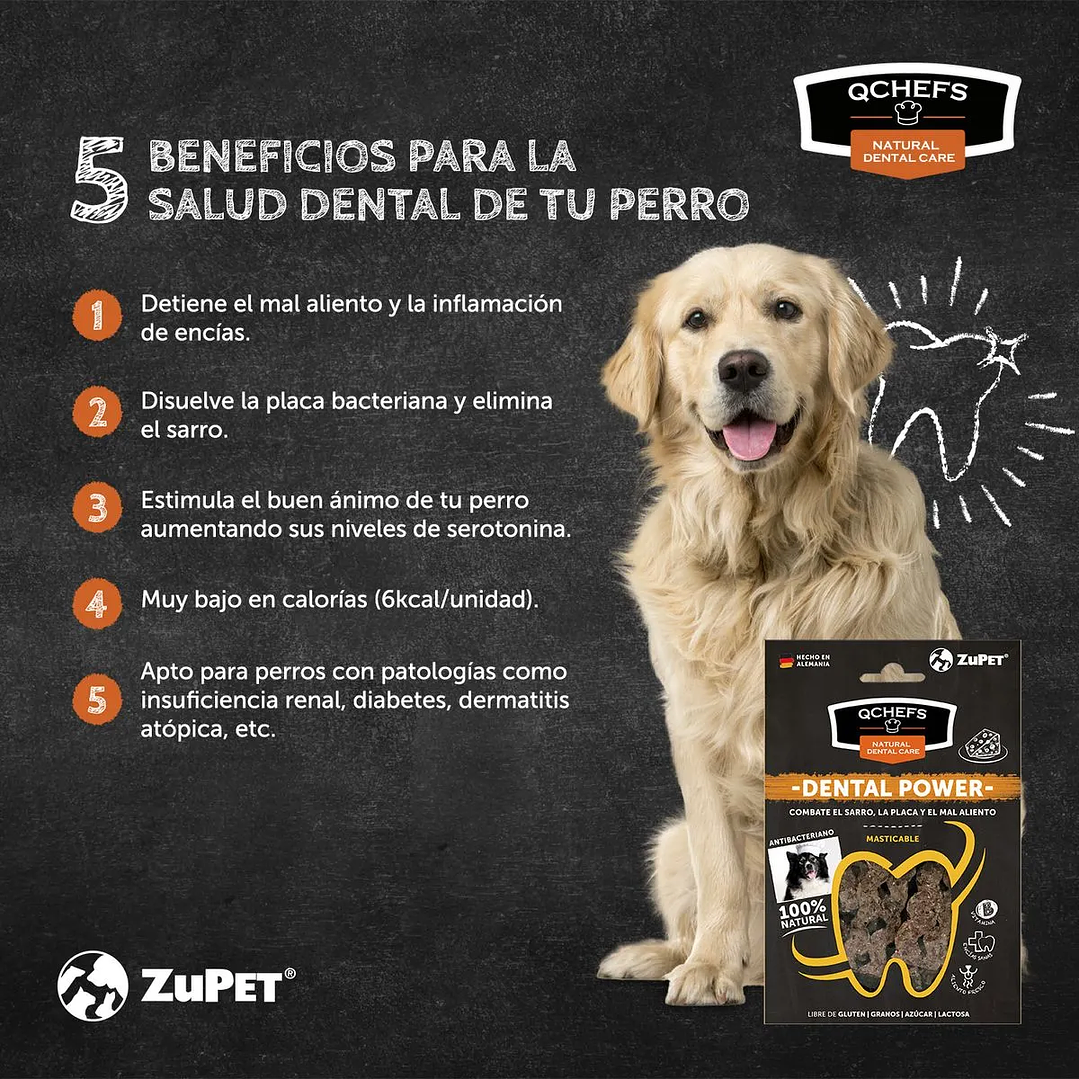 Qchefs Dental Power Masticable Perro (65 Gr) 3