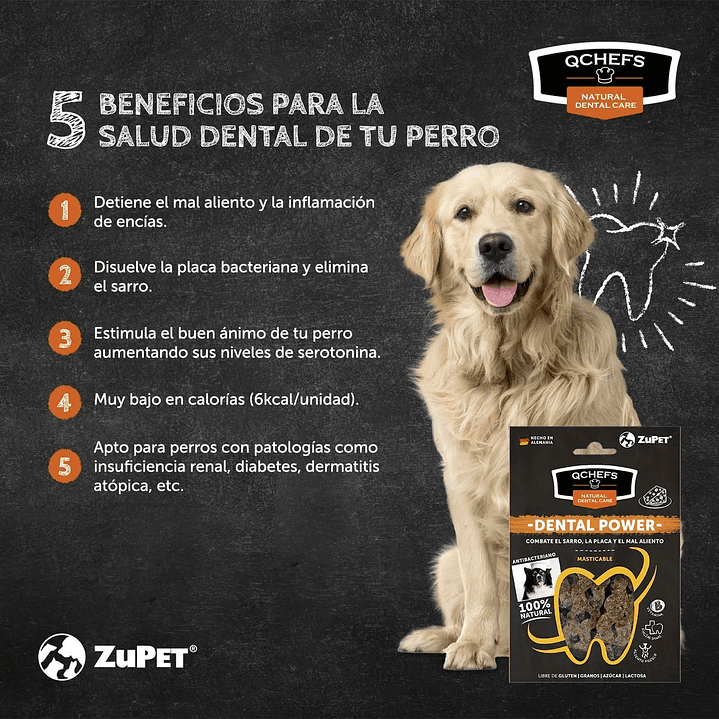 Qchefs Dental Power Masticable Perro (65 Gr) 3