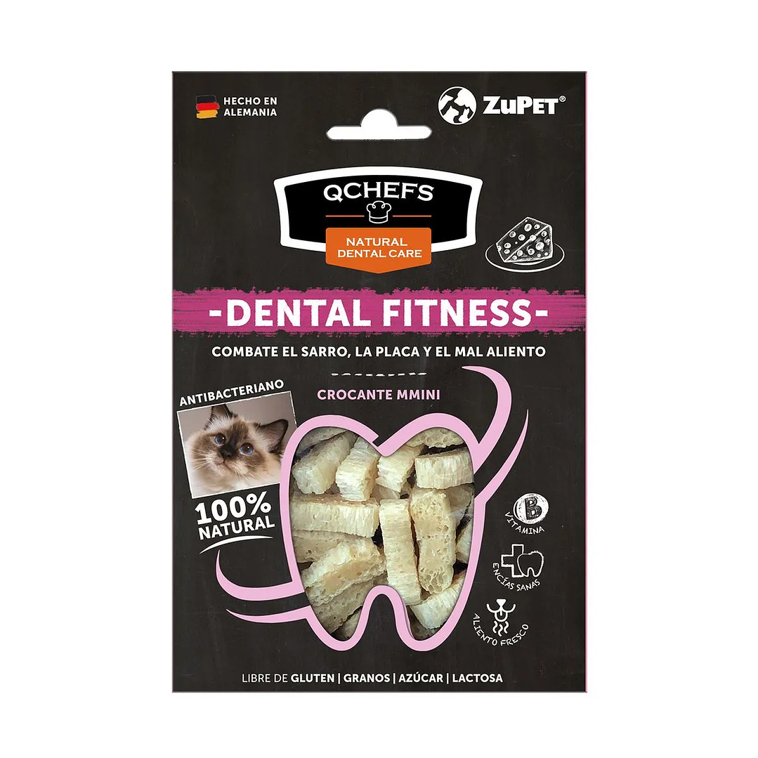 Qchefs Dental Fitness Crocacante Mmini Gato (60 Gr) 1
