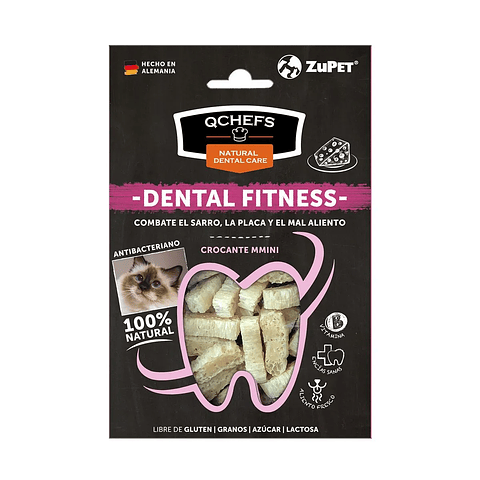 Qchefs Dental Fitness Crocacante Mmini Gato (60 Gr)