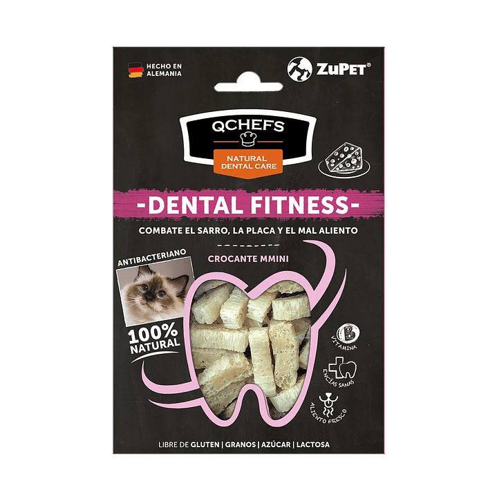Qchefs Dental Fitness Crocacante Mmini Gato (60 Gr) 1