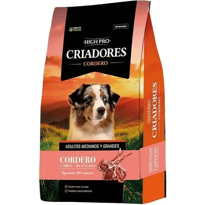 Criadores High Pro Cordero 20 Kg 1