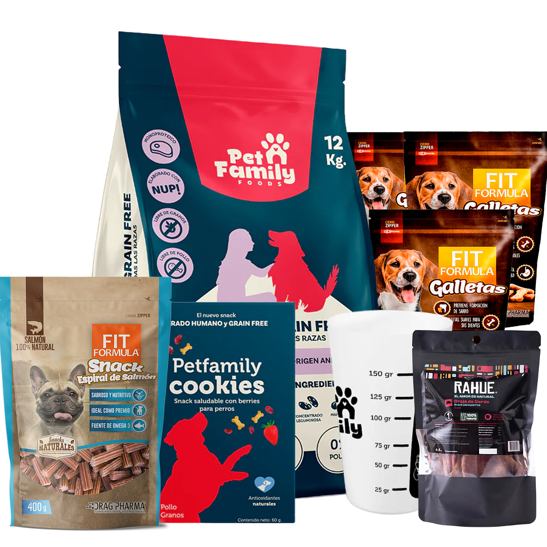 Pack Promocional Pet Family Food Grain Free + Snacks 1