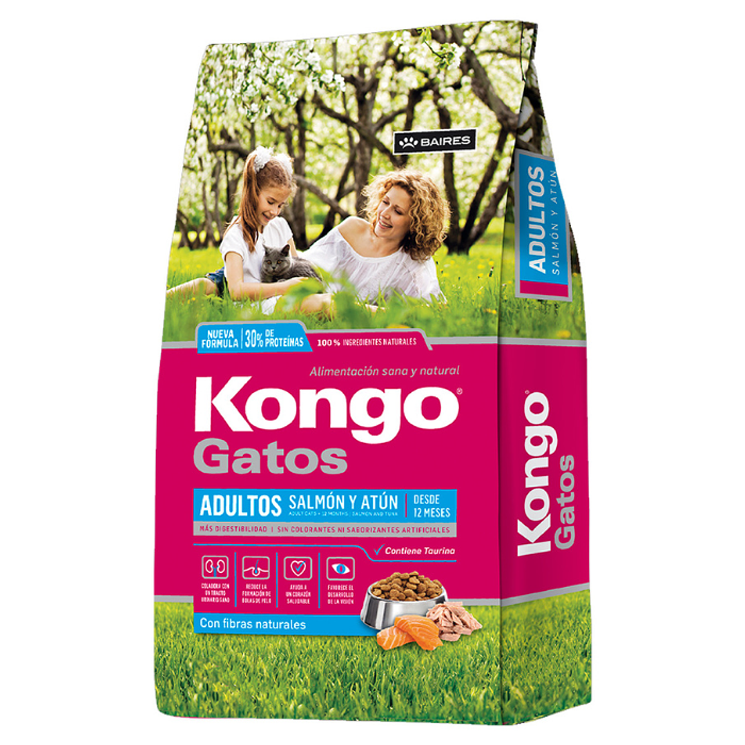 Kongo Gato Adulto Salmon y Atun 8 kg 1