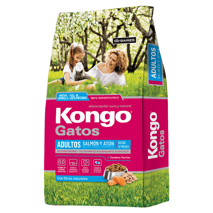 Kongo Gato Adulto Salmon y Atun 8 kg 1