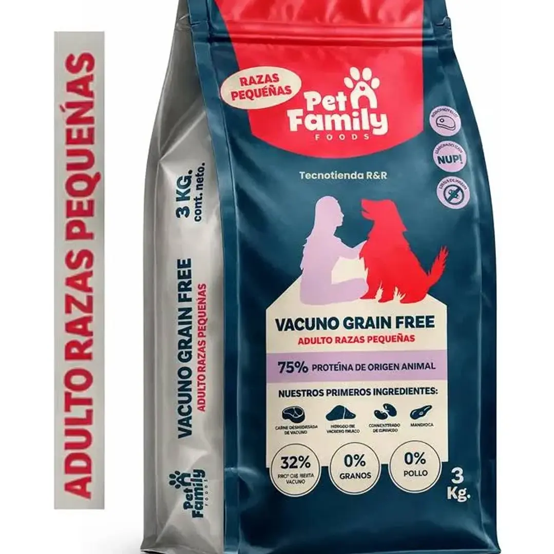 PetFamily Grain Free Razas Pequeñas 3 kg  1