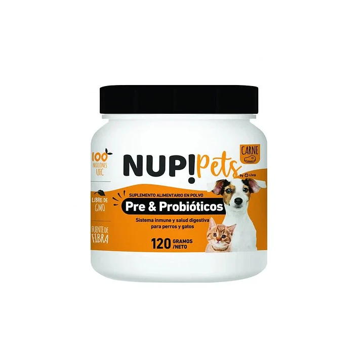 NUP! PETS PRE & PROBIOTICO CARNE (Perro y Gato) 1