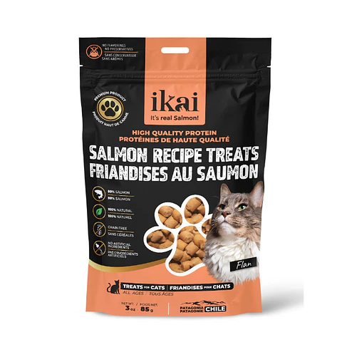 Ikai Snacks para Gatos – Galletas Horneadas de Salmón 85 gr