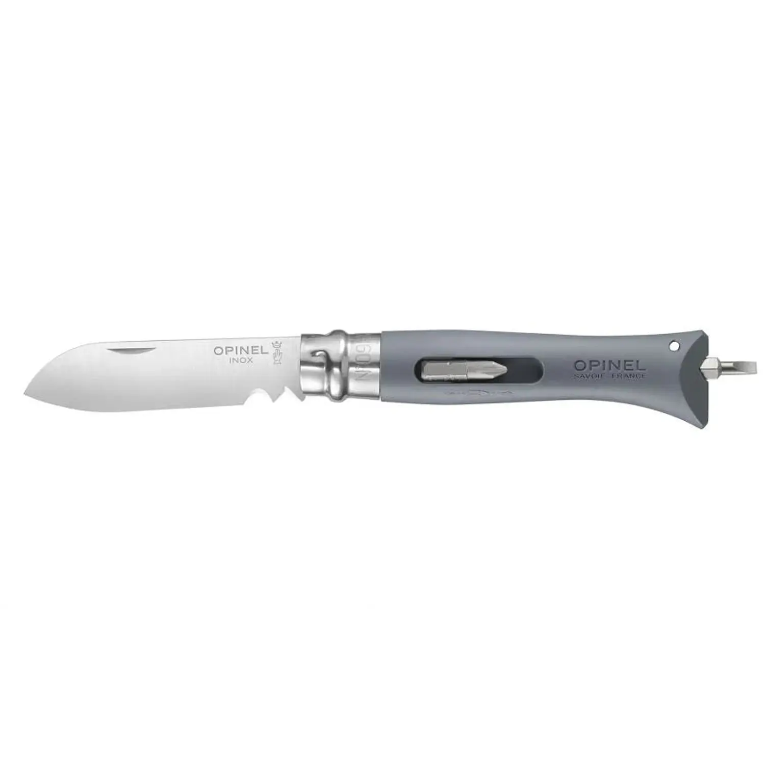 CUCHILLO OPINEL N°9 MULTIUSO GRIS 1