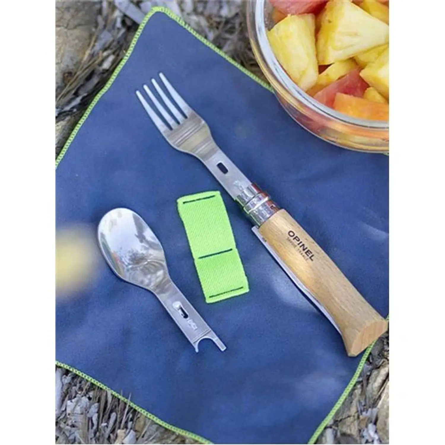 Opinel Picnic +set con tenedor, cuchara y servilleta 3