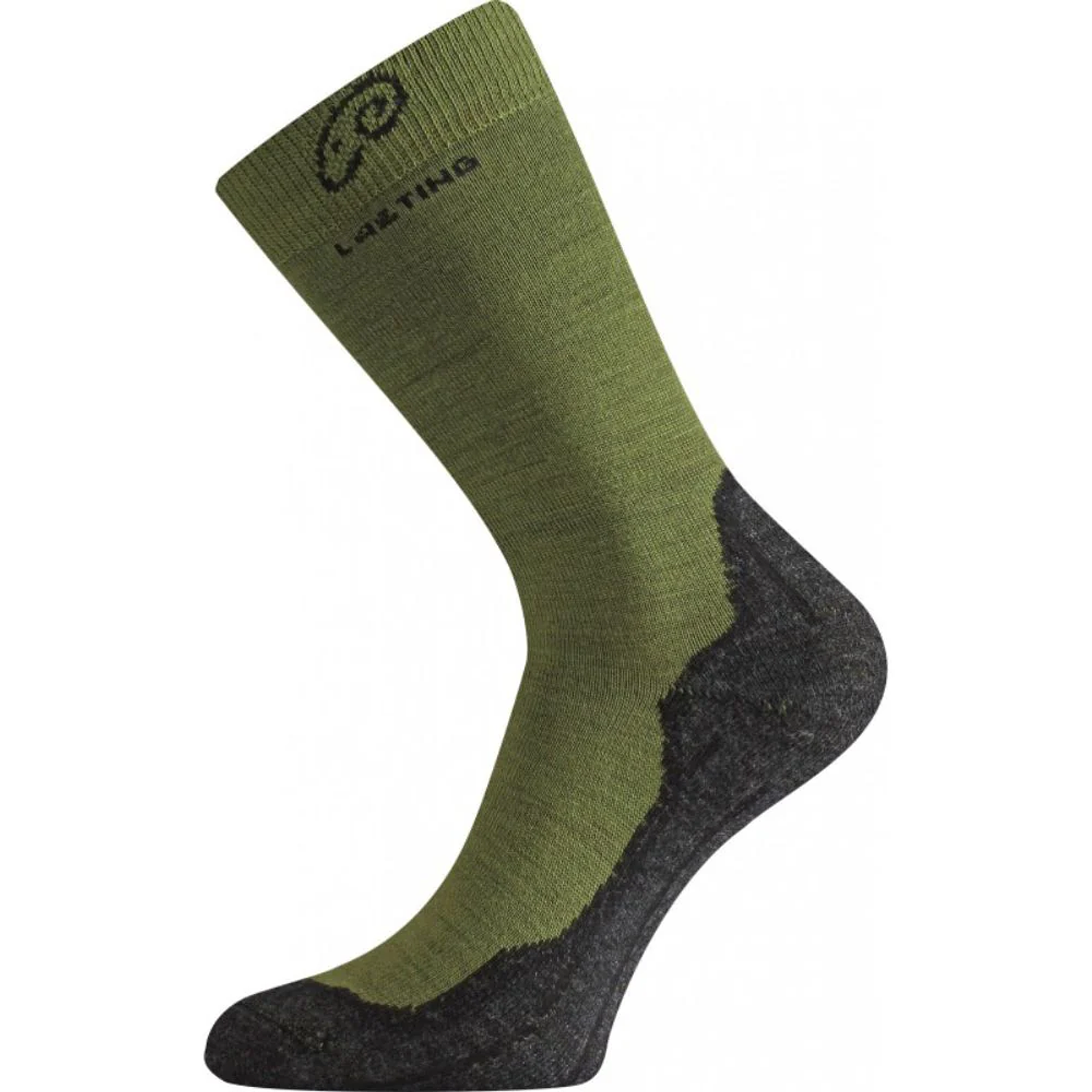LTG CALCETIN TREKKING MERINO SOCKS WHI  GREEN-BLACK  1