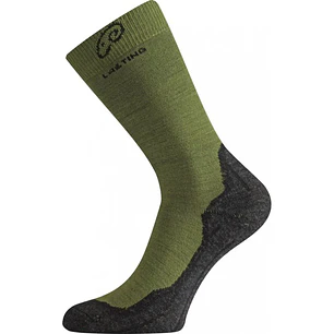 LTG CALCETIN TREKKING MERINO SOCKS WHI  GREEN-BLACK 