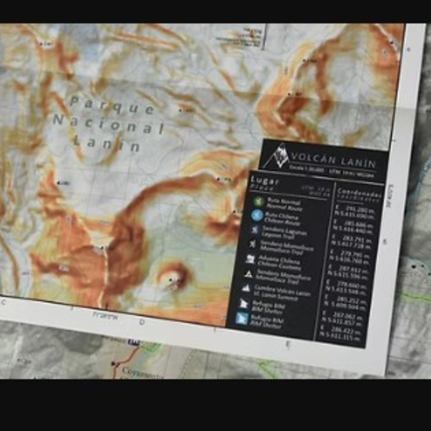 Cartografía Volcán Lanin 4