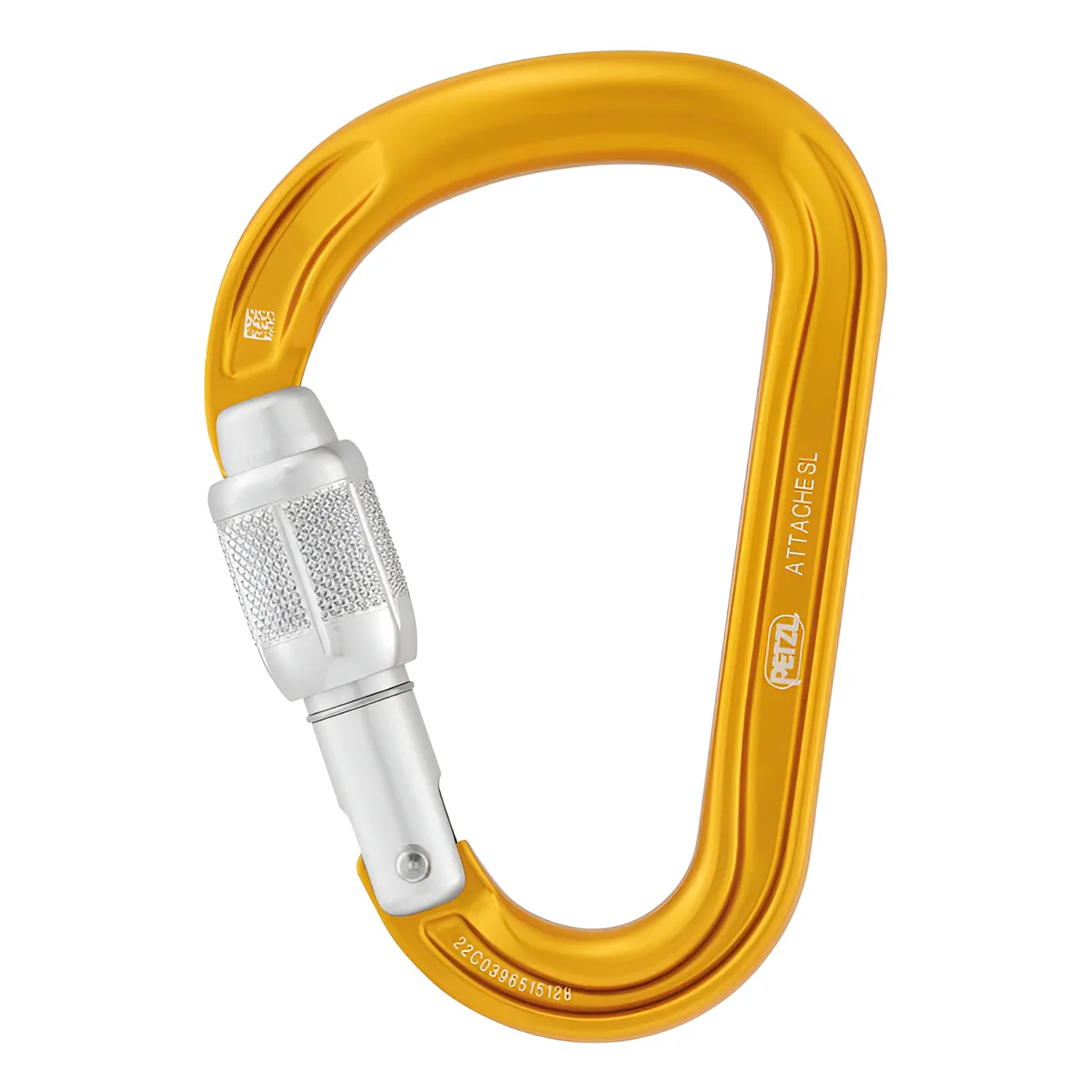 Mosquetón con bloqueo de seguridad ATTACHE Screw-Lock amarillo 1