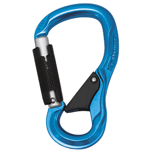 Mosquetón Aluminio HMS 2 Tiempos 24kN 2 TAP 2T Azul